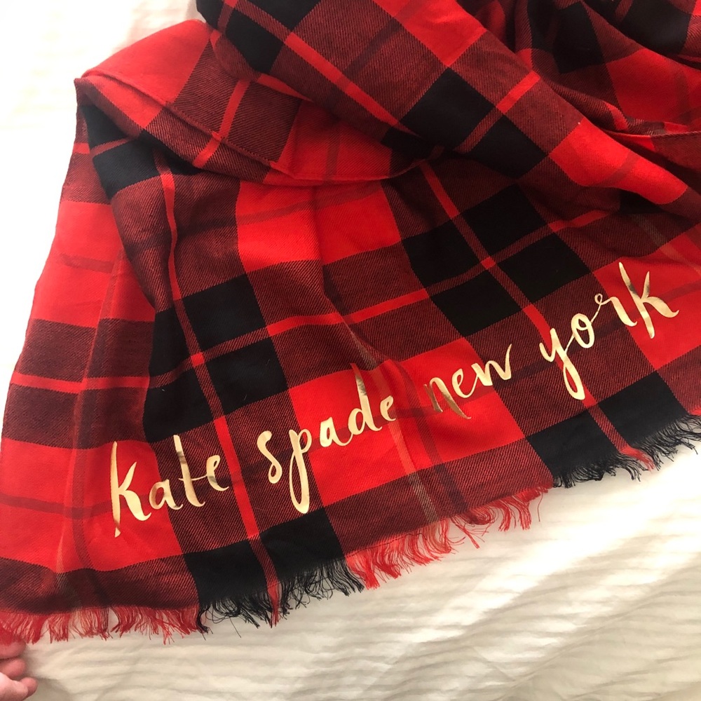 Kate Spade Plaid Scarf